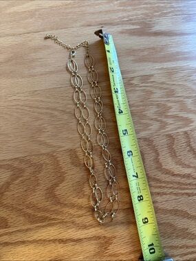 Gold Multi-Link Women's Necklace - Elegant Oval Chain